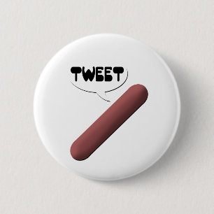 Bóton Redondo 5.08cm Weenie Tweeting