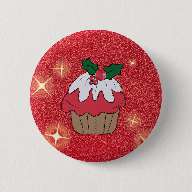 Bóton Redondo 5.08cm Weihnachtsmuffin (Frente)