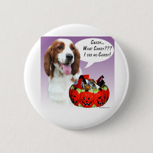 Bóton Redondo 5.08cm Welsh Springer Spaniel Halloween Candy