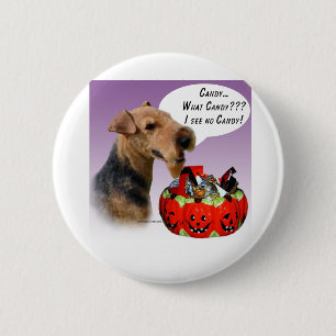 Bóton Redondo 5.08cm Welsh Terrier Halloween Candy
