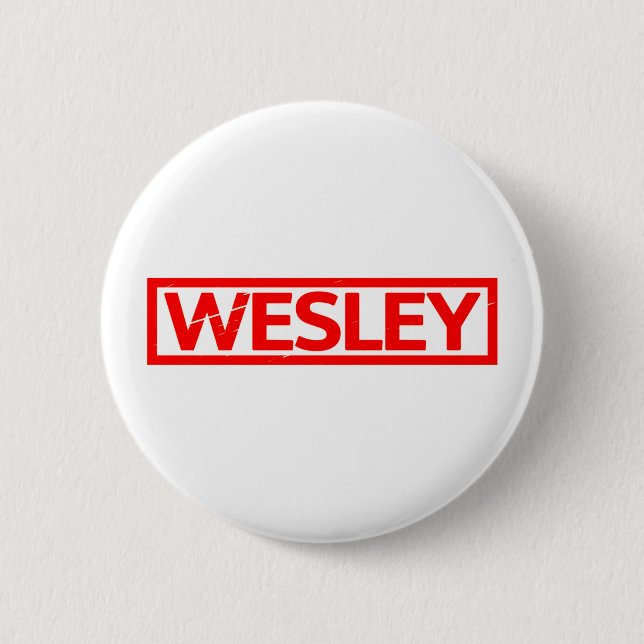 Bóton Redondo 5.08cm Wesley Stamp (Frente)