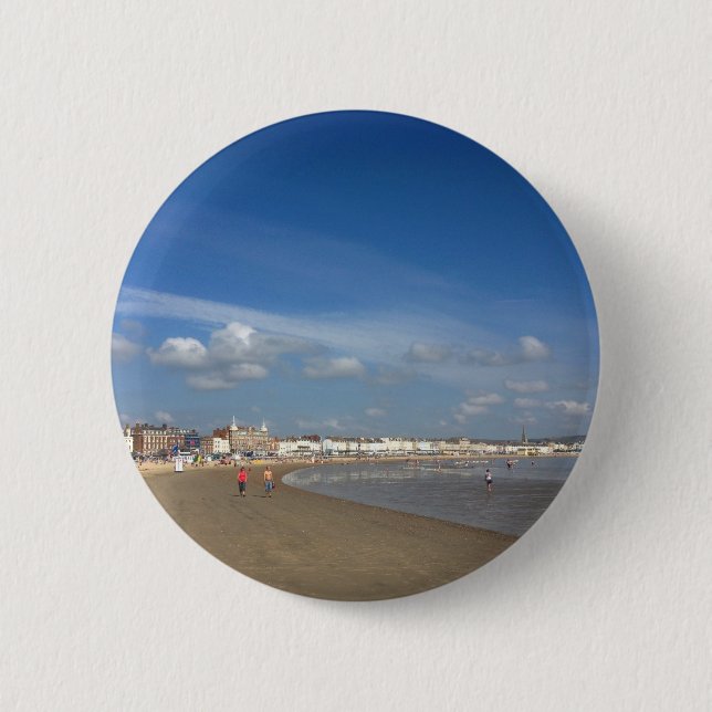 Bóton Redondo 5.08cm Weymouth Beach (Frente)