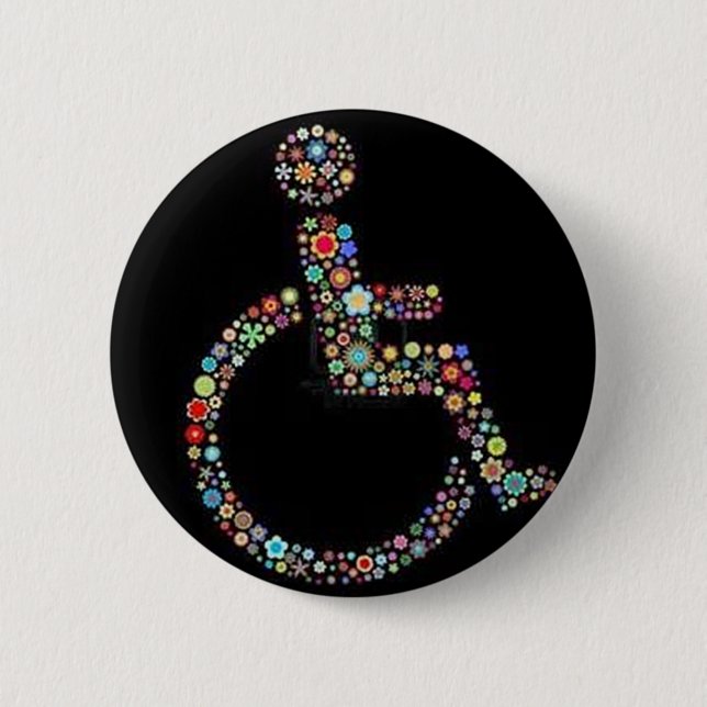 Bóton Redondo 5.08cm wheelchair_funky_zazzle.jpeg (Frente)