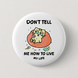 Bóton Redondo 5.08cm Whimsical Cat