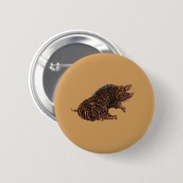 Bóton Redondo 5.08cm Wilbur, um porco discernido.