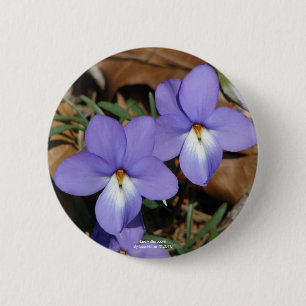 Bóton Redondo 5.08cm WildFlowers Birds-Foot Violet III Gifes e Roupa