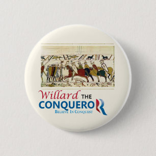 Bóton Redondo 5.08cm Willard, o Conquistador Mitt Romney
