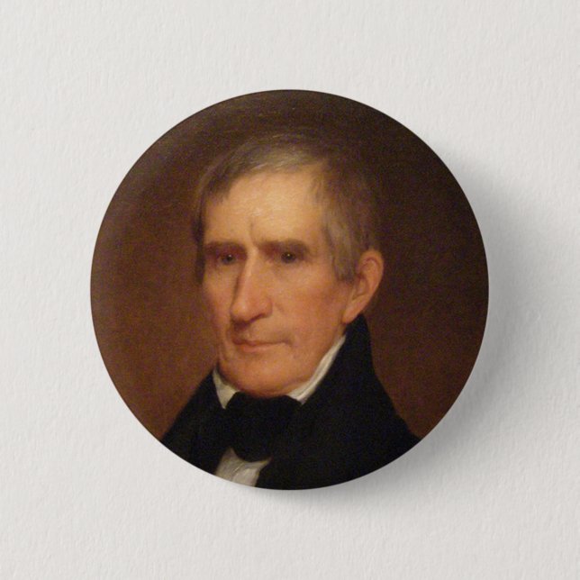Bóton Redondo 5.08cm William Henry Harrison 9 (Frente)