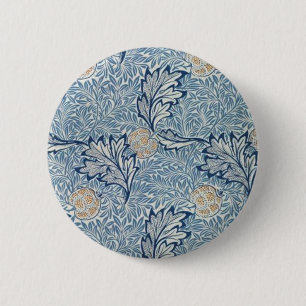 Bóton Redondo 5.08cm William Morris Apple Fllower Design