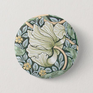 Bóton Redondo 5.08cm William Morris Pimpernel Floral Wallpaper