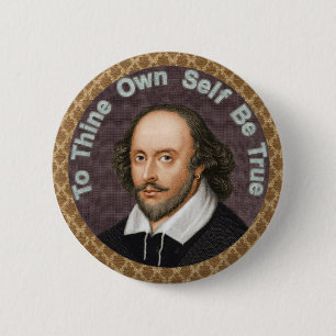 Bóton Redondo 5.08cm William Shakespeare