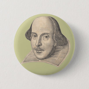 Bóton Redondo 5.08cm William Shakespeare
