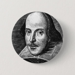 Bóton Redondo 5.08cm William Shakespeare