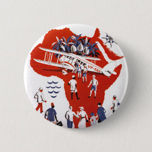 Bóton Redondo 5.08cm Wilson Airways ~ África