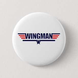 Bóton Redondo 5.08cm Wingman da arma do Tog