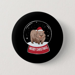 Bóton Redondo 5.08cm Wombat Felry Christmas Snowball