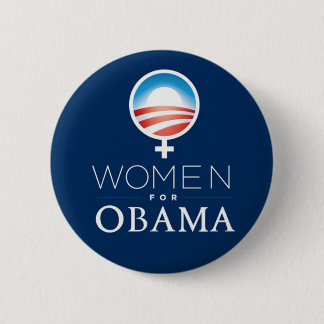 Bóton Redondo 5.08cm Women_for_Obama_Button