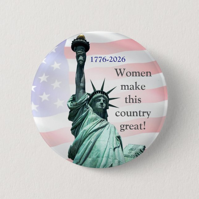 Bóton Redondo 5.08cm Women Make This Country Great! Button 1 (Frente)