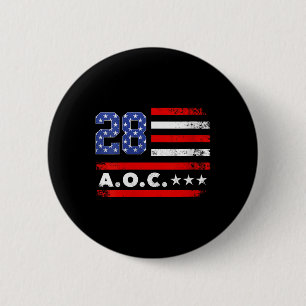 Bóton Redondo 5.08cm Womens Aoc 2028 A.o.c. 2028 Para Presidente Americ