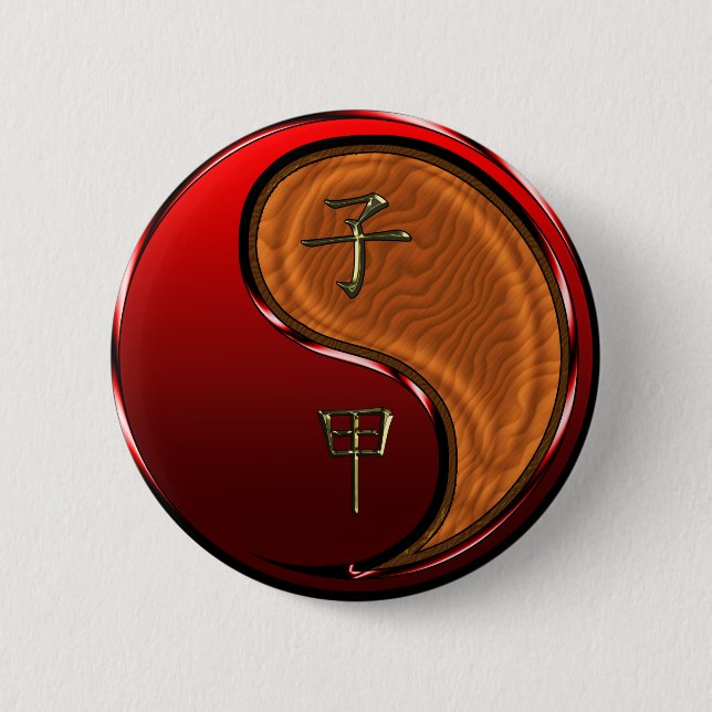 Bóton Redondo 5.08cm Wood Rat (Frente)