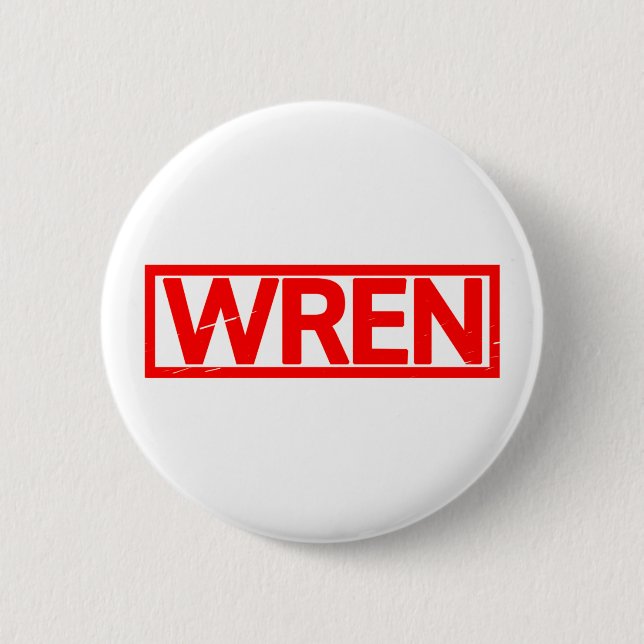Bóton Redondo 5.08cm Wren Stamp (Frente)