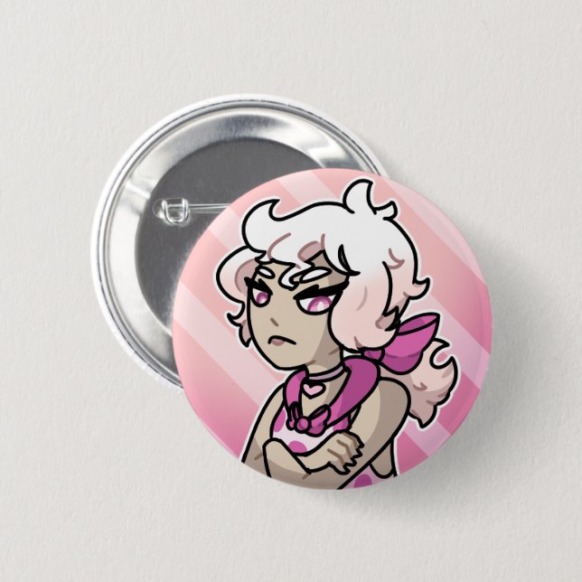 Bóton Redondo 5.08cm Wysteria (Frente & Verso)