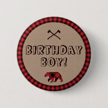 Xadrez de Buffalo Russo Lumberjack Birthday Boy/Gi
