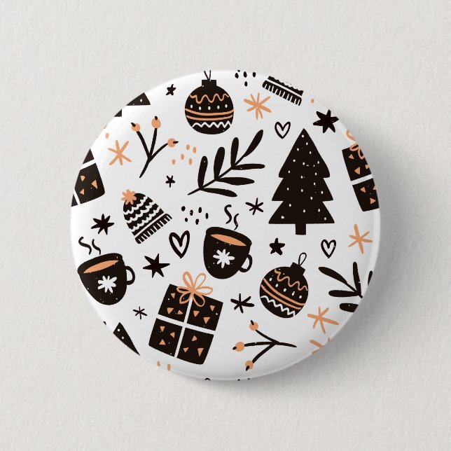 Bóton Redondo 5.08cm xams pattrens (Frente)