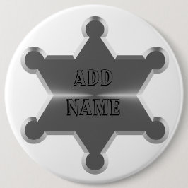 Bóton Redondo 5.08cm Xerife Tin Star