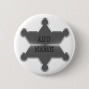 Bóton Redondo 5.08cm Xerife Tin Star