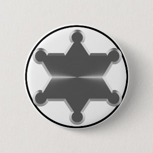 Bóton Redondo 5.08cm Xerife Tin Star