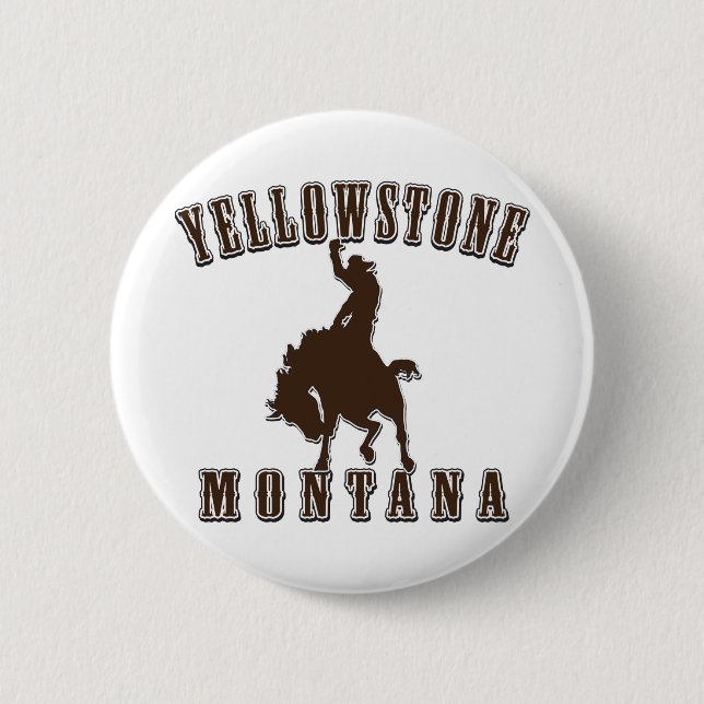 Bóton Redondo 5.08cm Yellowstone-Cowboy (Frente)