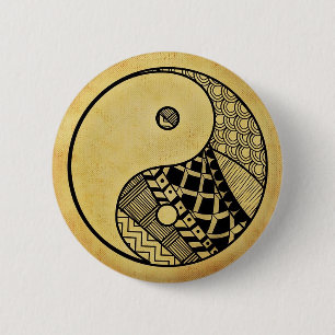 Bóton Redondo 5.08cm Yin yang