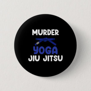 Bóton Redondo 5.08cm Yoga de Assassinato Jiu Jitsu Caratê Boxe Muay Tha