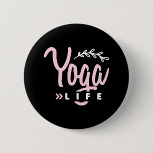 Bóton Redondo 5.08cm Yoga Lover Vida Yoga
