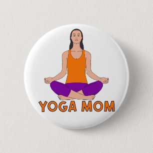 Bóton Redondo 5.08cm Yoga Mãe