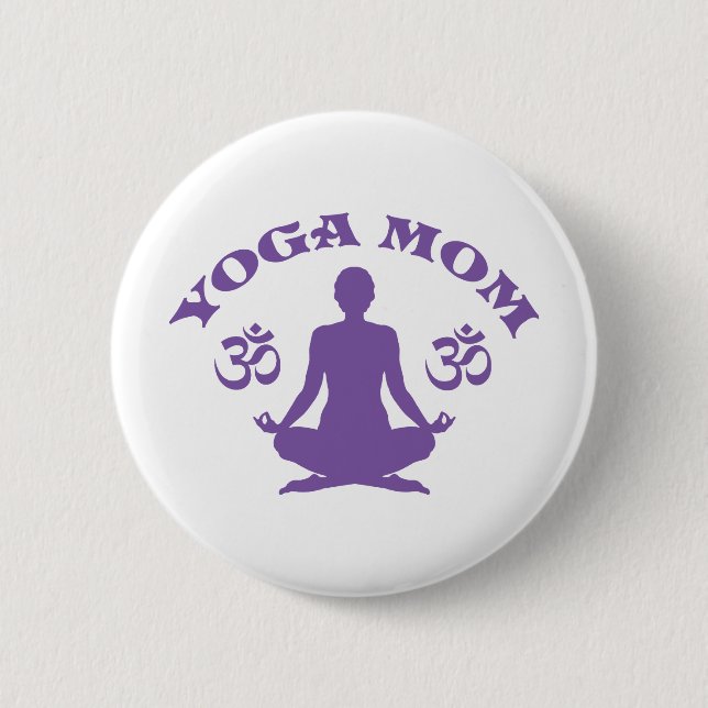 Bóton Redondo 5.08cm Yoga Mãe (Frente)