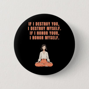 Bóton Redondo 5.08cm Yoga Meditação Positiva Pontilação Pontilação