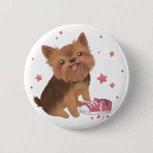 Bóton Redondo 5.08cm Yorkie, o melhor causador de problemas