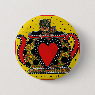 Bóton Redondo 5.08cm Yorkie Poo