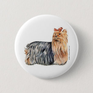 Bóton Redondo 5.08cm Yorkshire Terrier