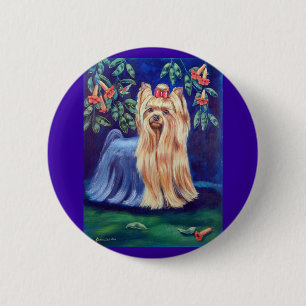 Bóton Redondo 5.08cm  Yorkshire Terrier