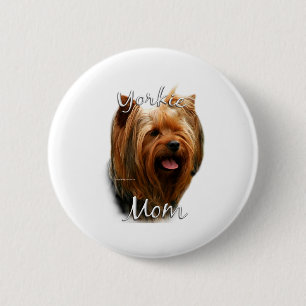 Bóton Redondo 5.08cm Yorkshire Terrier Mãe 2