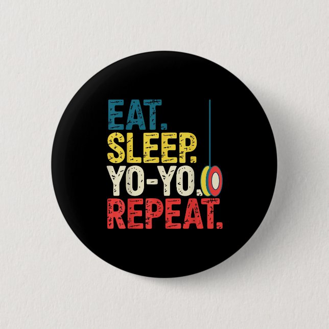 Bóton Redondo 5.08cm Yoyo Player Yo-yo Enthusiast  (Frente)