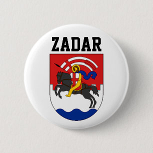 Bóton Redondo 5.08cm Zadar casaco de armas (Croácia)
