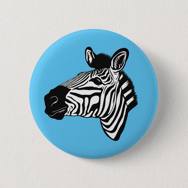 Bóton Redondo 5.08cm Zebra (Frente)