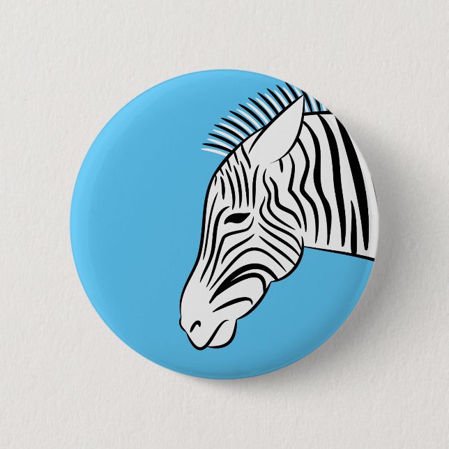 Bóton Redondo 5.08cm Zebra (Frente)