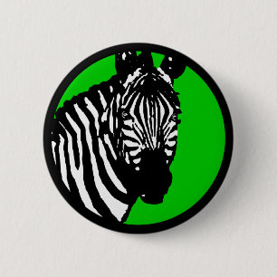 Bóton Redondo 5.08cm zebra. círculo personalizável de cores.