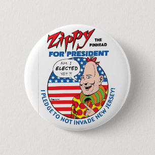 Bóton Redondo 5.08cm Zippy para Presidente!
