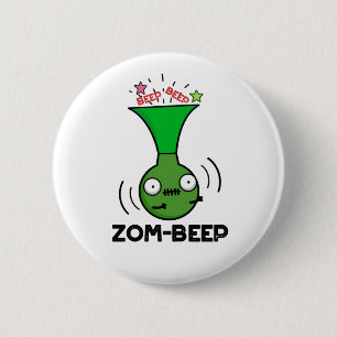 Bóton Redondo 5.08cm Zom-beep Dia de as Bruxas engraçado Zombie Honker